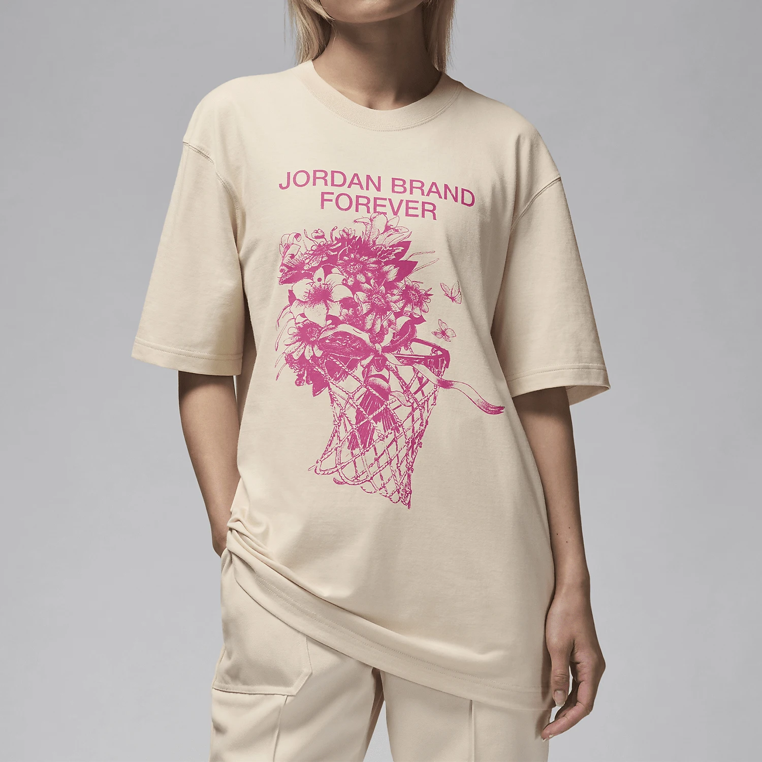 

Nike genuine JORDAN Oversize Women's Fashion Print T-Shirt FV7120-203