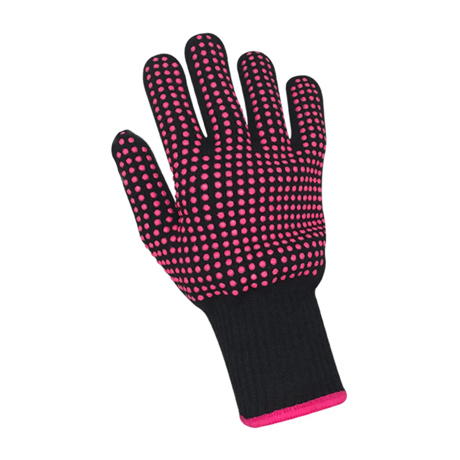 1Piece Heat Resistant glove Finger glove Silicone Heat Mat for Hair Curler