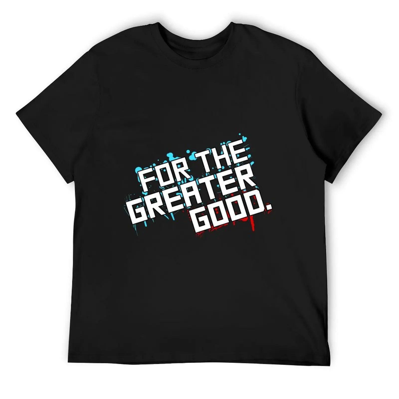 

Футболка For the Greater Good, забавные футболки с мемми в стиле аниме, летние топы, мужские футболки Fruit of the Loom