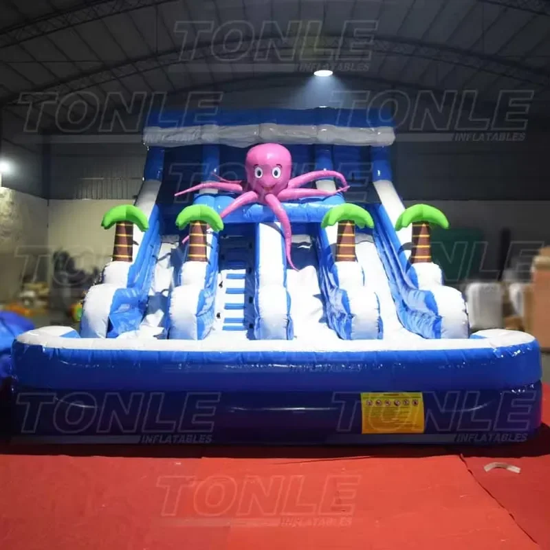 Inflatable Octopus Water Slide Kids Size Inflatable Slide for Sale