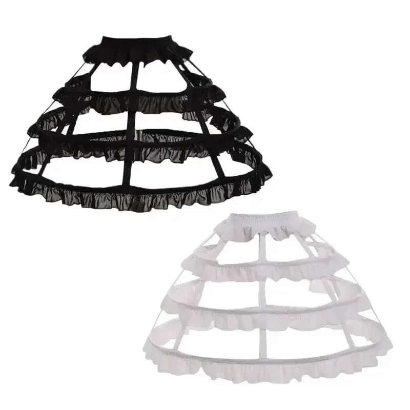 

Женская кружевная клетка с открытыми листьями для девочек, юбка из рыбьей кости, платье для косплея, юбка, нижняя юбка, свадебное платье невесты