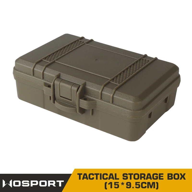 Equipo táctico para exteriores, caja de almacenamiento de protección a prueba de golpes, caja láser para caza y tiro, estuche rígido versátil para linterna EDC