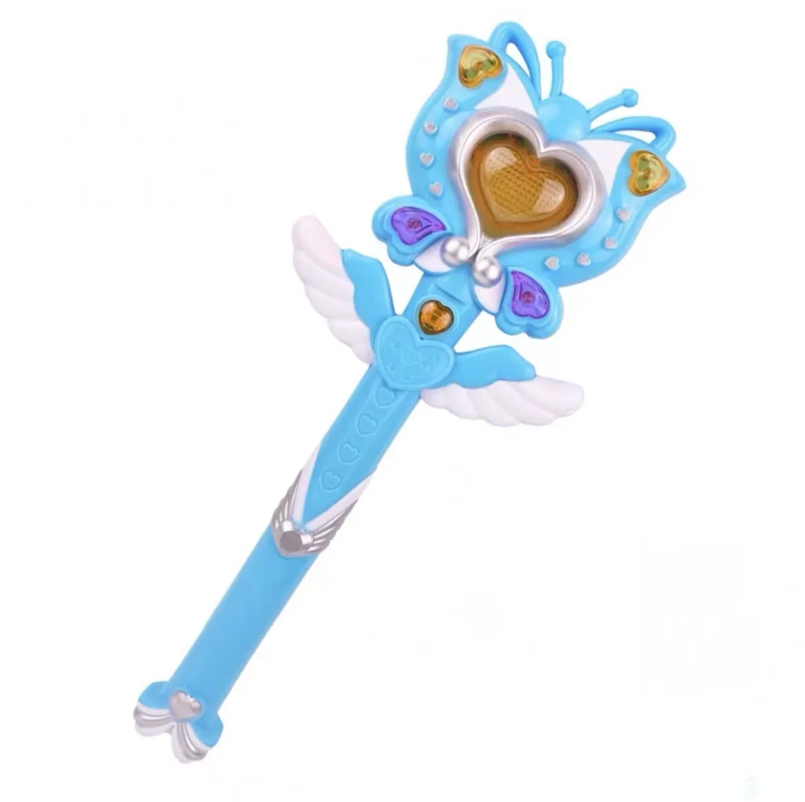 Simulazione per bambini Princess Magic Wand Flash Wand Toys con luci musica Girls Birthday Party Dress Up Play House Toys Gifts