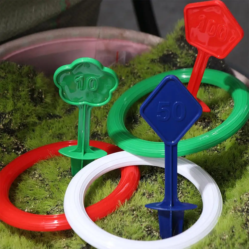 Jeu de cercle de lancer d'animaux pour garçons et filles, jouet de lancer de cerceau de dessin animé Parent-enfant, jeu amusant, virole en plastique, jouets empilés, parc de plage