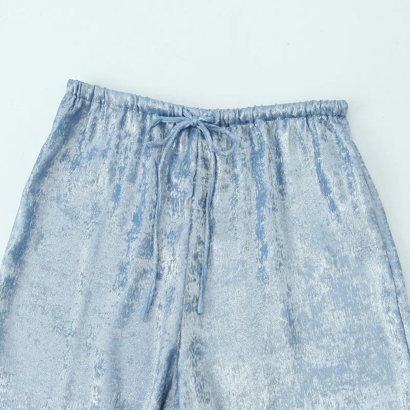 High Waist Wide Leg Pants Women's Casual Faion New Summer 2024 plus Size Versatile Thinming Trousers for Ladies