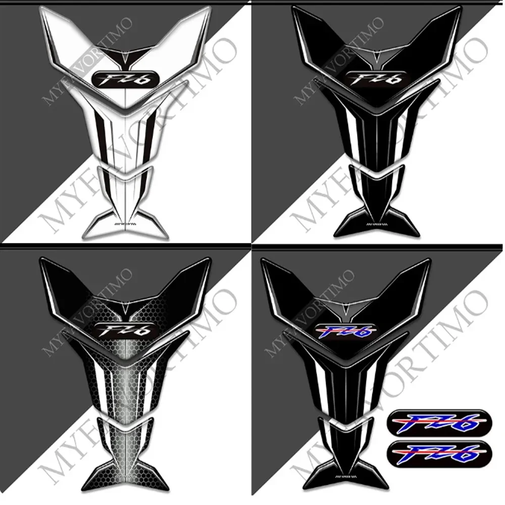 

For Yamaha FZ6 FZ6S FZ6N Fazer Knee Decal Kit Gas Fuel Oil Emblem Logo Fairing Fender Windshield Motorcycle Stickers Tank Pad