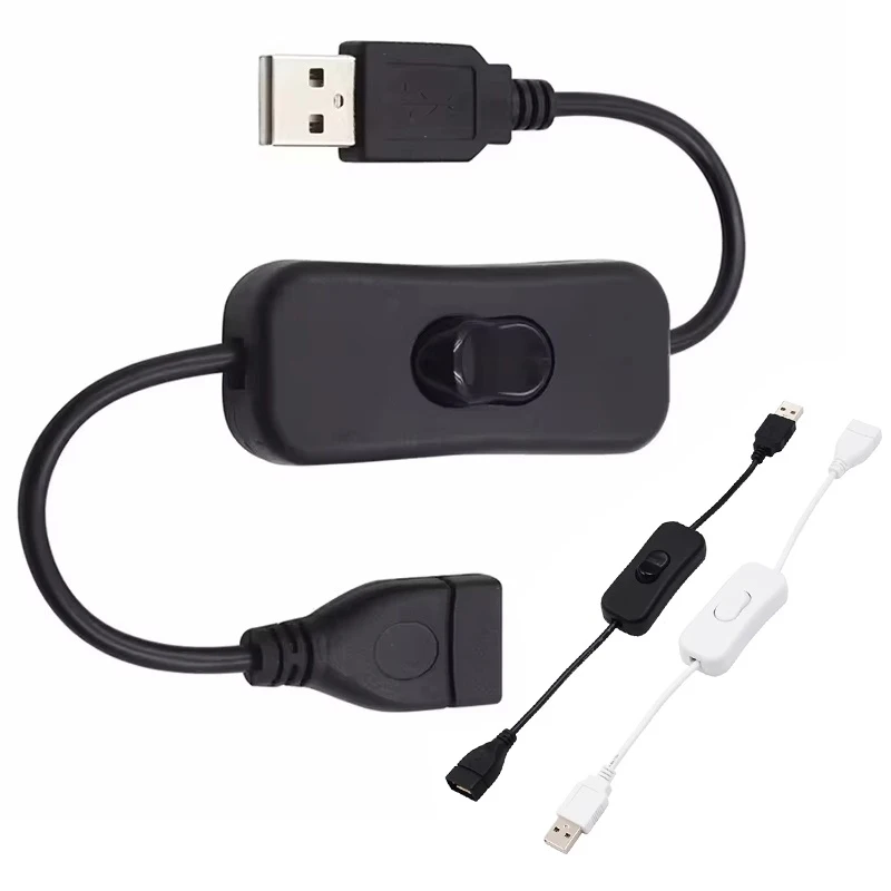 

USB Male to Female Extension Cable With Switch Cable Extension Cable USB Adapter For USB Lamp USB Fan Power Supply Line Durable