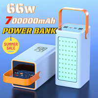 New 70000mAh Power Bank 22.5W Powerful Large Capacity External Spare Battery Fast Charging 50000mAh Powerbank for IPhone Xiaomi