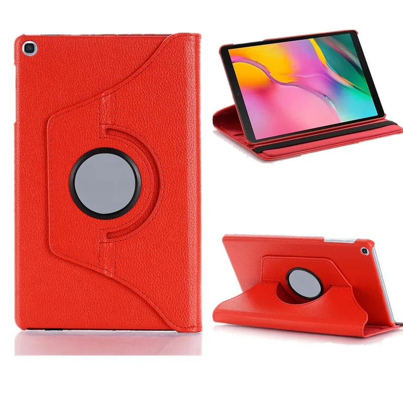 Funda con soporte para Samsung Tab A 2019, cubierta inteligente de PU con rotación de 10,1 pulgadas, T510, T515, T515, 360 pulgadas, SM-T510