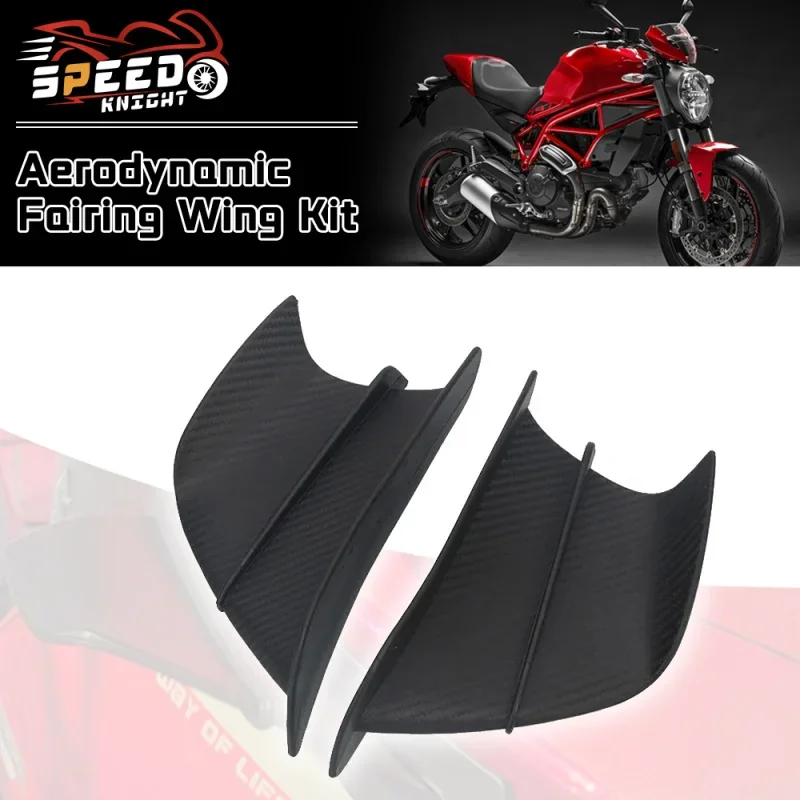 For DUCATI Monster 696 795 796 797 821 M1100EVO Diavel 1200 Motorcycle Fairing Aerodynamic Wing Kit Side Wing Cover