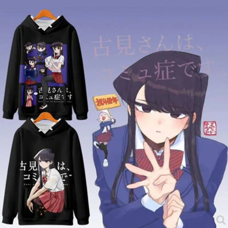 

Anime Komi Can't Communicate Komi San Wa Komyushou Desu Shouko Komi Cosplay Hoodie Hip Hop Graphic Sweatshirt Streetwear 2024