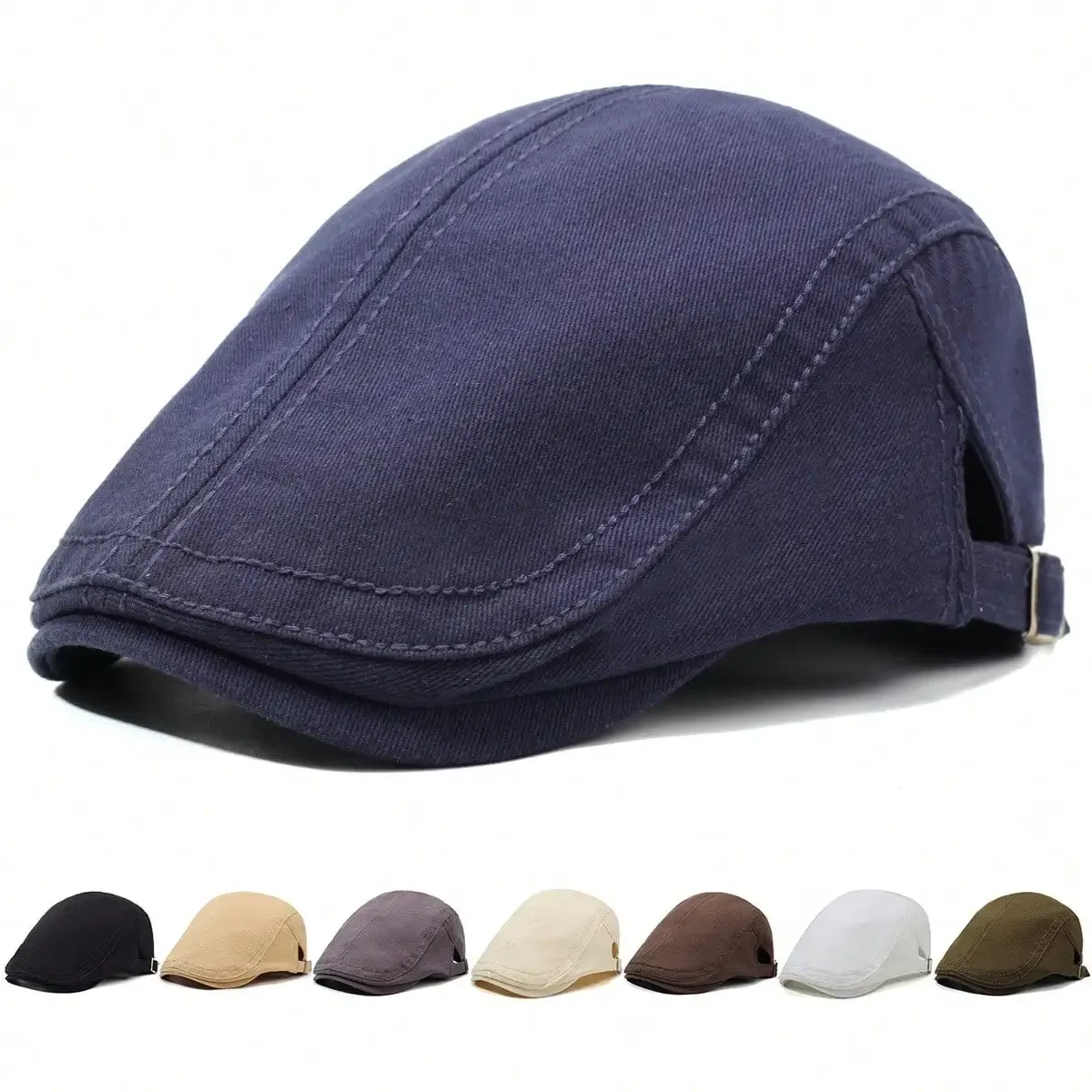 

8-Color Reversible Newsboy Cap, Beret Hat,Summer,Beach,Holiday,Festival,Travel