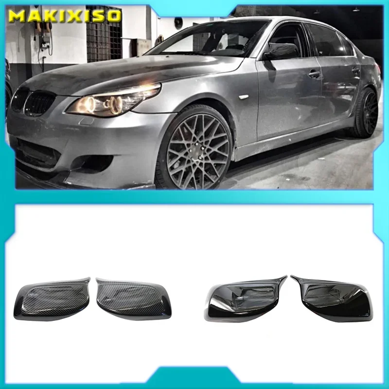 

Rearview Mirror Cover Cap Carbon Fiber / Black for BMW 5 Series E60 E61 E63 E64 2004-2008 520i 525i 528i 528xi 530i