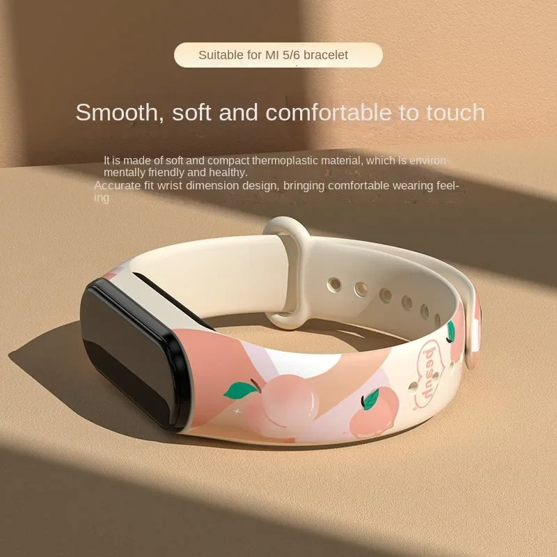 موضة حزام الساعات بولي TPU شريط للرسغ ل Xiaomi Mi Band 7 6 5 4 3 Morandi اللون سوار MiBand 5 6 7 Correa معصمه اكسسوارات