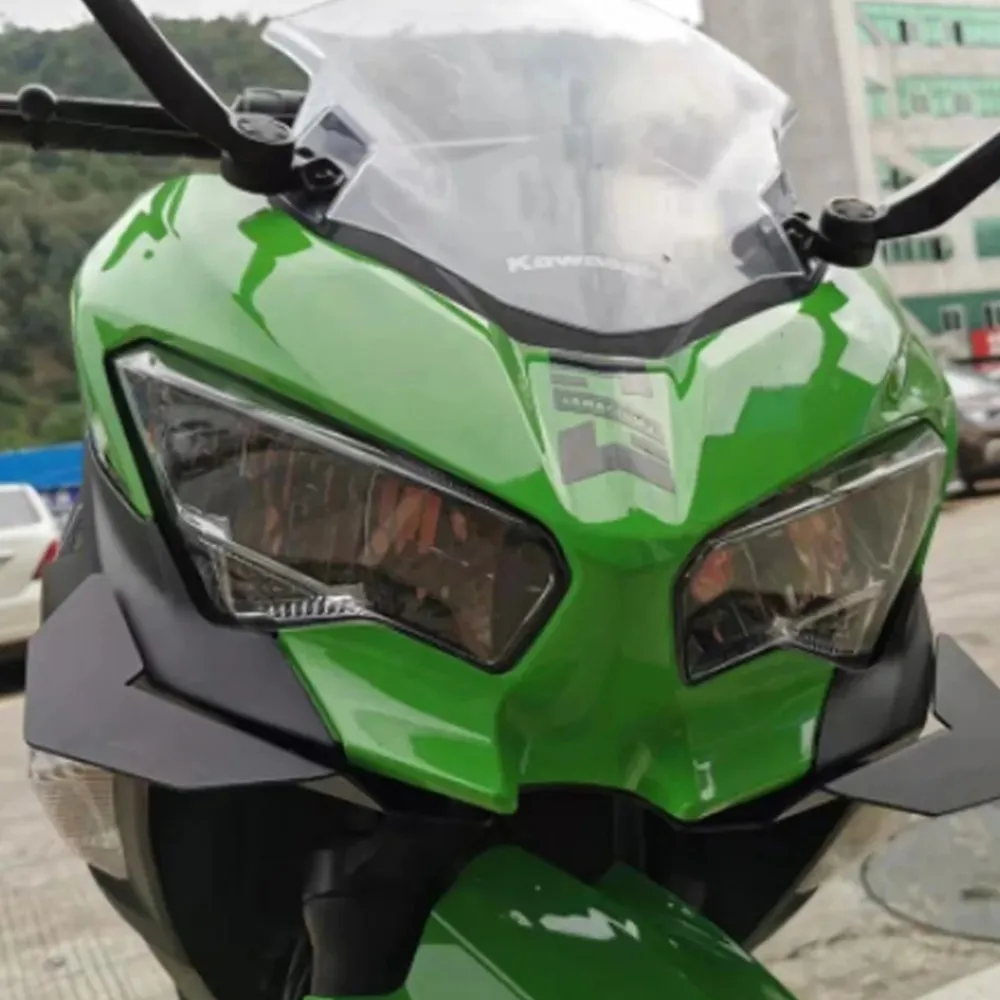 

Дефлектор воздуха Downforce для Kawasaki Ninja400 2024-2023, аксессуары 2018 для украшения мотоциклетного крыла, носовой клюв, ниндзя 2022