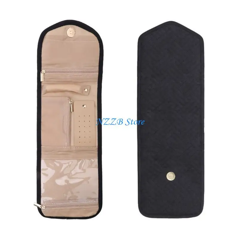 Recipiente colar brinco viagem T21F para armazenamento portátil viagem para pulseira