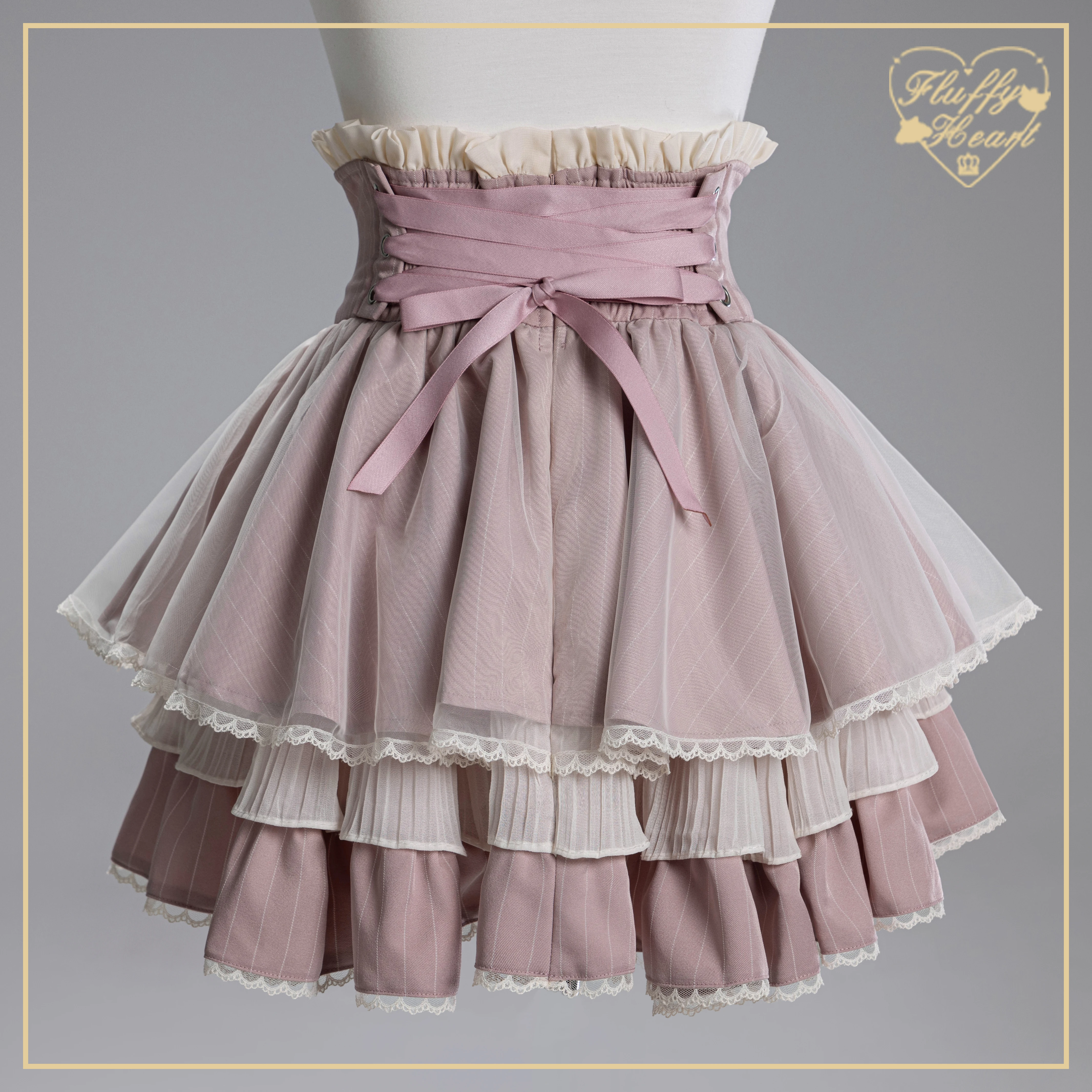 Japanischer Stil Massenproduktion Mine Lolita Minirock Herbst Neues Mädchen Süße süße Schleife Perlenkette Prinzessinnenrock Y2K Kuchenrock