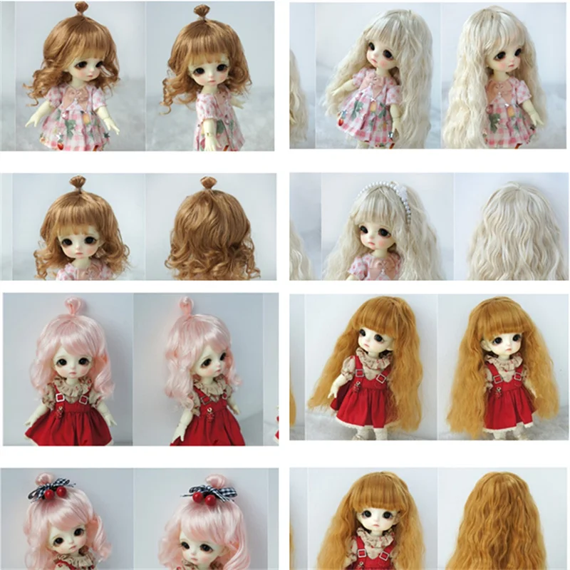 

DIY Styling Imitation Mohair Sets 1/8 Doll Wigs Different Colors SD BJD OB11 Doll Dressing Wigs Accessories