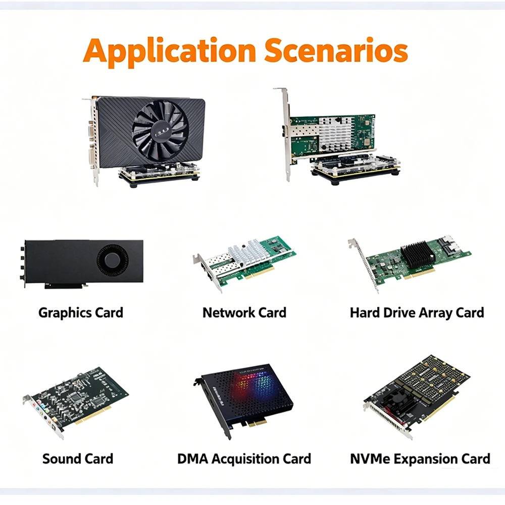 返品不可 DMA Thunderbolt to PCIE adapter Thunderbolt 3/4 USB4 To PCIe 3.0 X4 Expansion Dock EGPU External