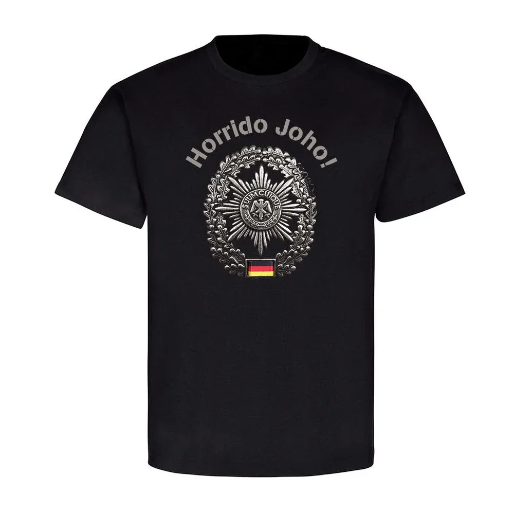 Horrido Joho ! FeldJäger Barett Militärpolizei MP Feldgendarmerie T-Shirt. Cotton Short Sleeve O-Neck Mens T Shirt New S-3XL