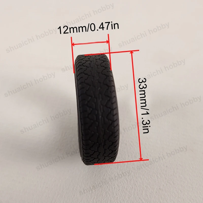 8PCS Dia 26/33/34/57mm Rubber Tire for Simulation Ship Boat Anti-collision Fender Decoration Parts DIY Tyre Assembly Components