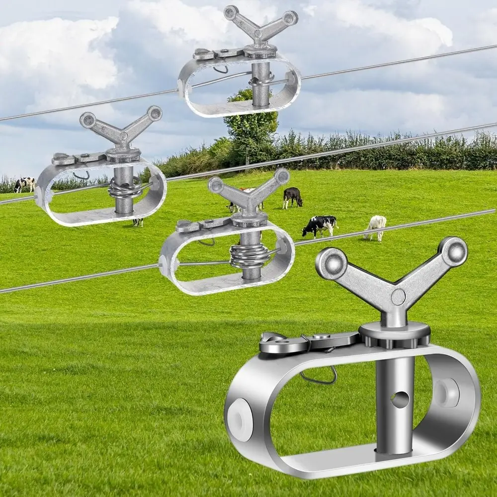 New Heavy Duty Wire Tightener Silver Galvanised Electric Fence Tightener Wire Buckle Fence