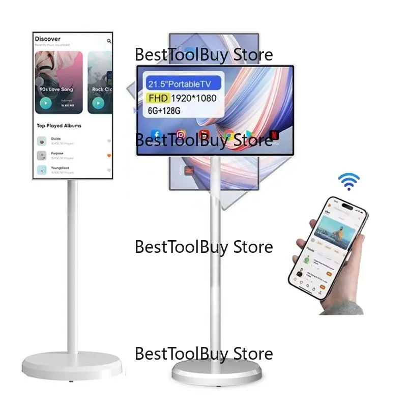 22 Inch StandbyMe TV 15° Rotatable Touch Screen 1920P IPS Display Large Battery Thin Edge Tablet