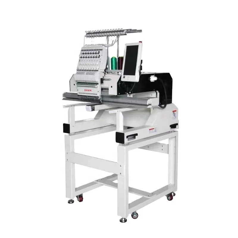 MBC1201/1501 12/15 Needle Computerized Single Head Hat Cloth Industrial Embroidery Machine