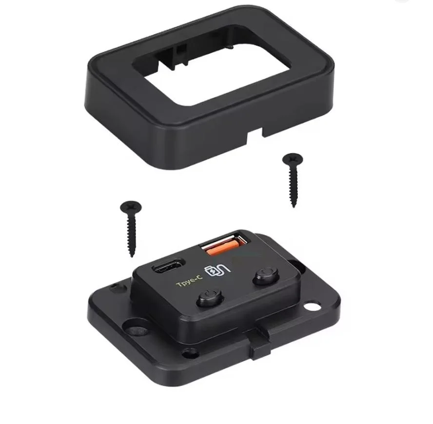 

48W Fast Charge Dual USB Car Charger QC 3.0 30W and USB 18W Ports Dual Independent Switch for 12V/24V Vehicle Use