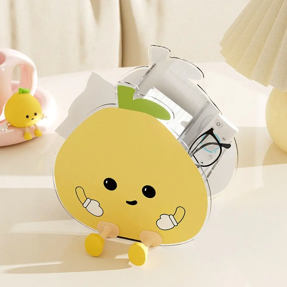 

Desktop Decoration Cartoon Tissue Box Plastic Fruit Shape Paper Box Exquisite Funny Napkin Storage Box Restaurant