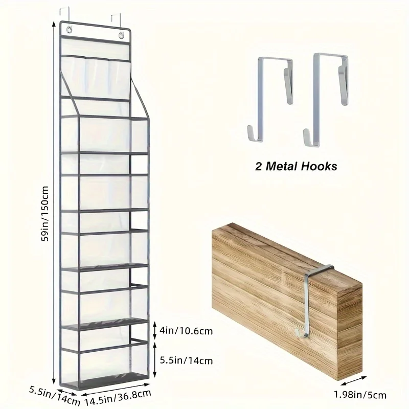 Grand Support Mural Pliable en Plastique Transparent, pour Chambre à Coucher, Dortoir, Montres et Cuisine, Organisateurs T1 à 6 Niveaux