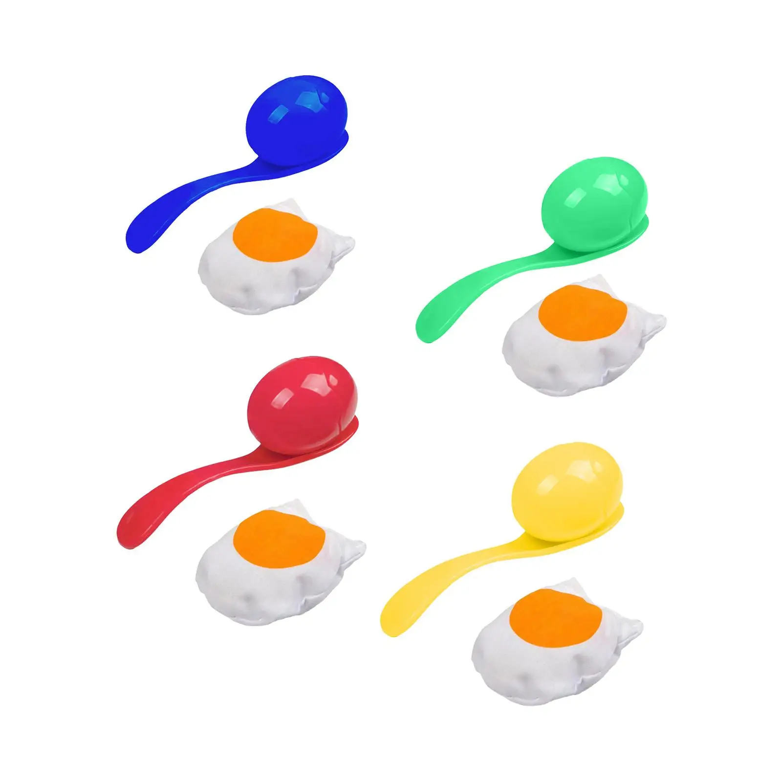 Easter Egg and Spoon Race Game Birthday Party Toys Party Supplies Lightweight Fun Game Egg and Spoon Relay Game for Children