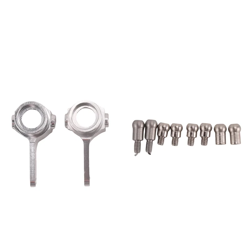 AS96-2Set โลหะพวงมาลัย Swing Arm โช้คอัพแผ่นชุดสําหรับ Wltoys P929 P939 K969 K979 K989 K999 Silver