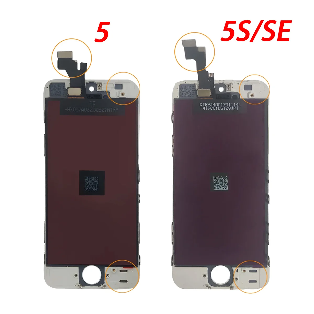 For iPhone 5 5C 5S SE 2016 LCD Screen Touch Digitizer Assembly Replacement Installed Front Camera Home Button+Tools