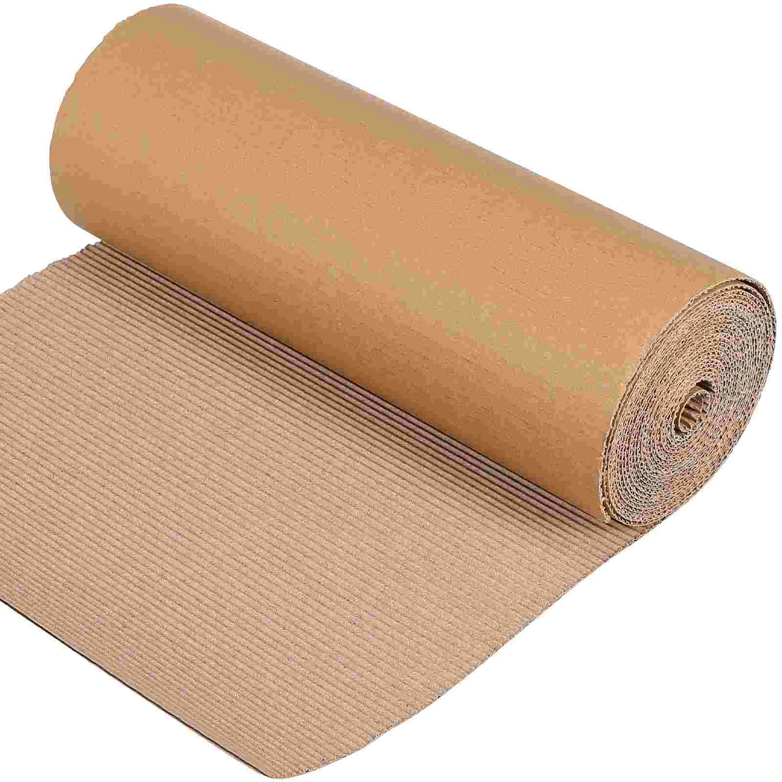 Corrugated Cardboard Rolls Shipping Paper For Crafts Wrapping Mailing DIY Packing Single Face Inserts Mailers Paperplates