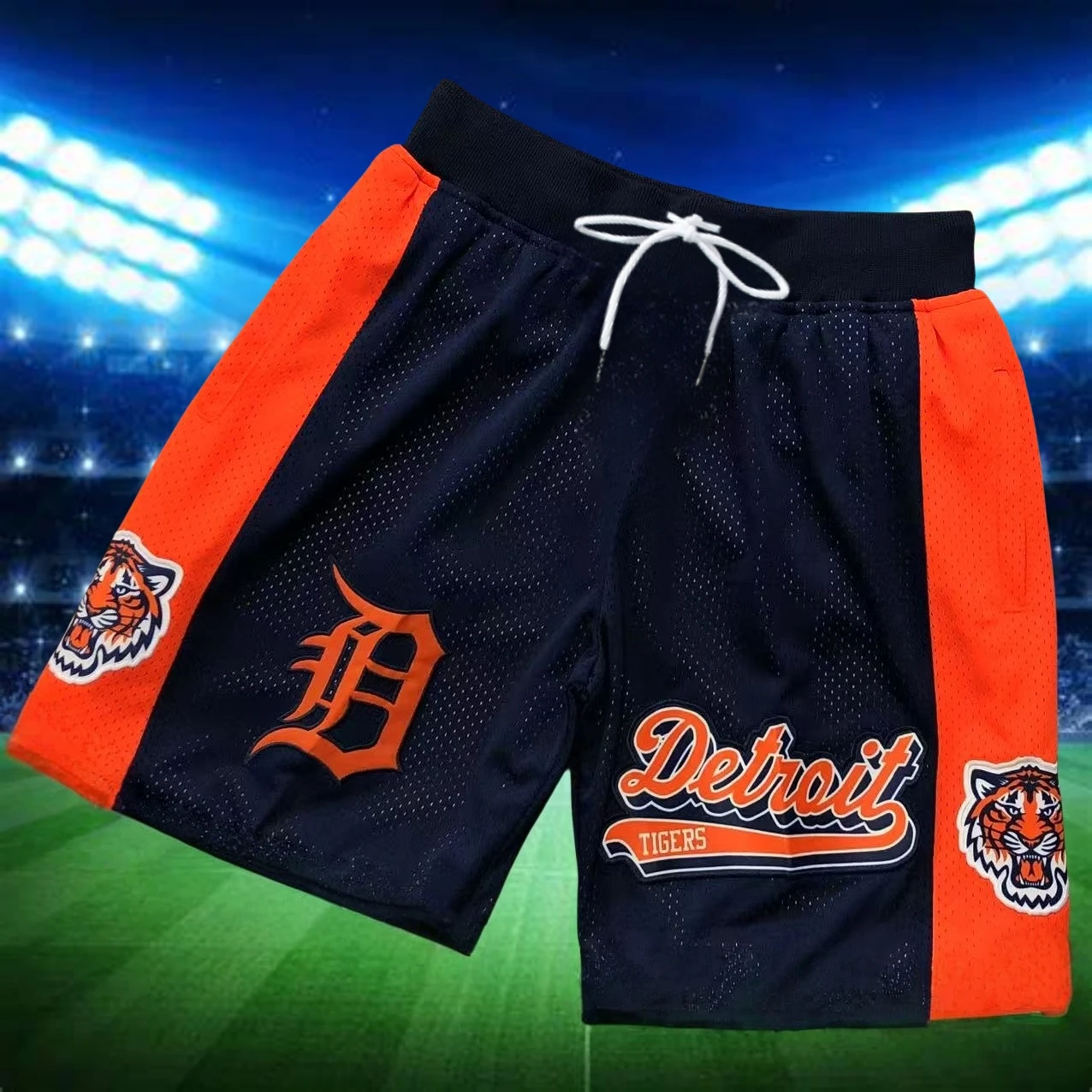 

2025 Detroit Tigers Basketball Shorts,3D Unisex Sports Shorts,Pantalones Cortos,Training Bottoms,Hardwood Classic,Breathable