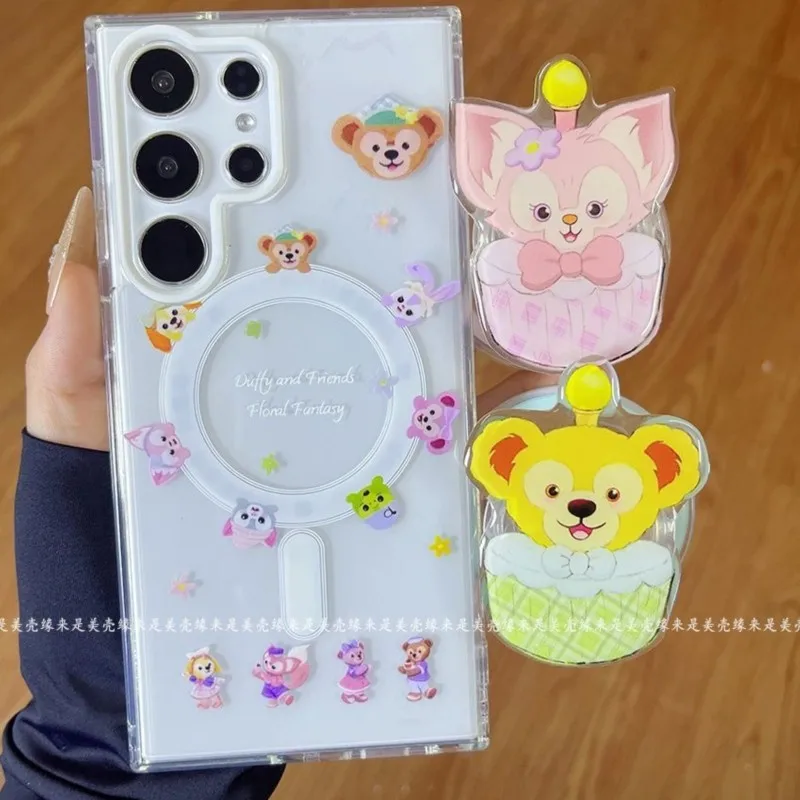 

Милый магнитный держатель для телефона Disney LinaBell, складная подставка для совместимых с MagSafe телефонов, 3D-дизайн в виде капкейка