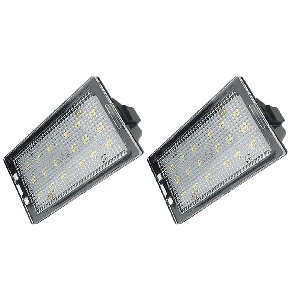 Car LED License Plate Light Lamp For Land Rover Discovery Range Rover Sport ABS White Light Licence Plate Light Car Accessories