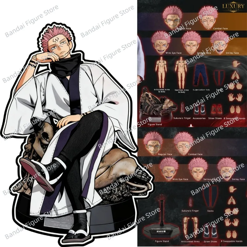 

Asmus JJKS05 1/6 Movable Ryomen Sukuna Anime Cloth Figurine Jujutsu Kaisen Original Delicate 12" Full Set Soldier Collection