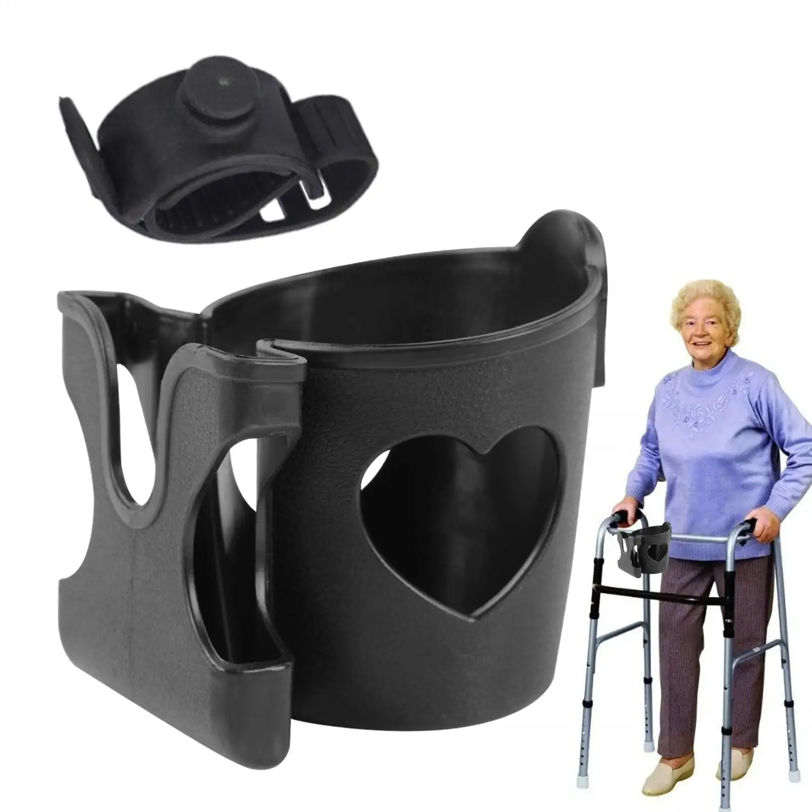 Baby Stroller Cup Holder 360 Degrees Rotation Electric Scooter Bottle Mount Stroller Walker Accessories for Outside