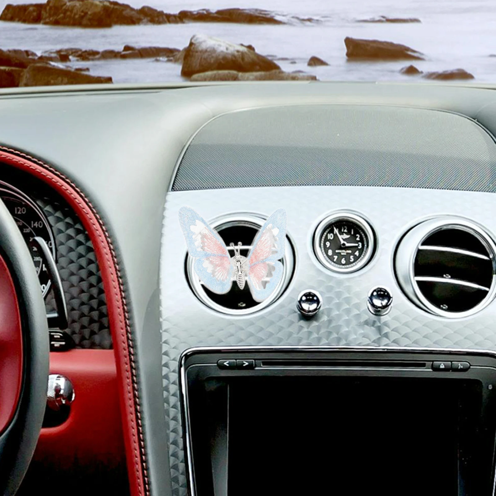 

Air Vent Decor Butterfly Shaped Car Ornaments Durable Lightweight Car Interior Dashboard Decorations Accessories Automotive