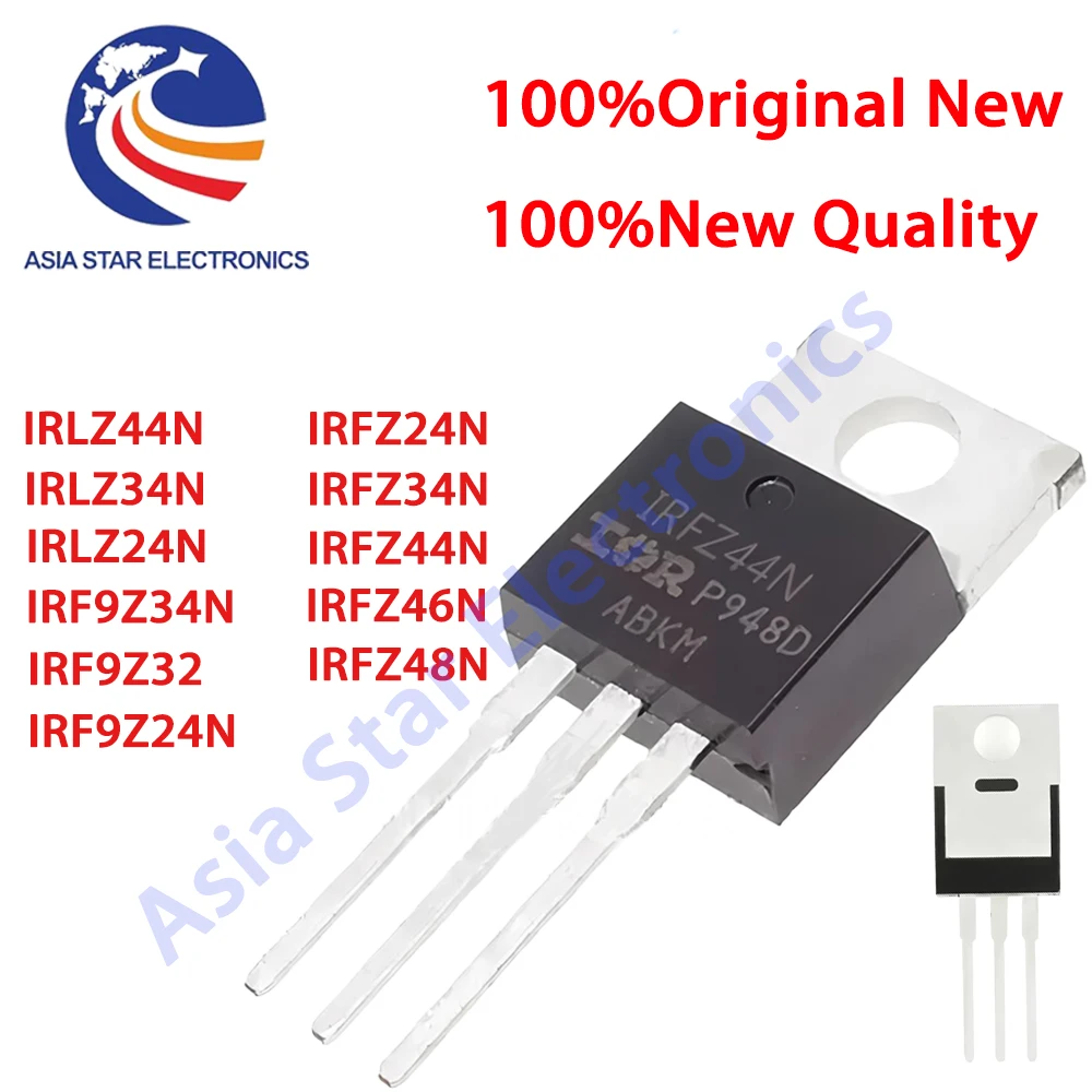 10PCS IRLZ44N TO-220 IRF9Z32 IRLZ44NPBF IRLZ24N IRLZ34N IRLZ46N IRLZ48N IRFZ24N IRFZ34N IRFZ44N IRFZ46N IRFZ48N IRF9Z24N IRF9Z34