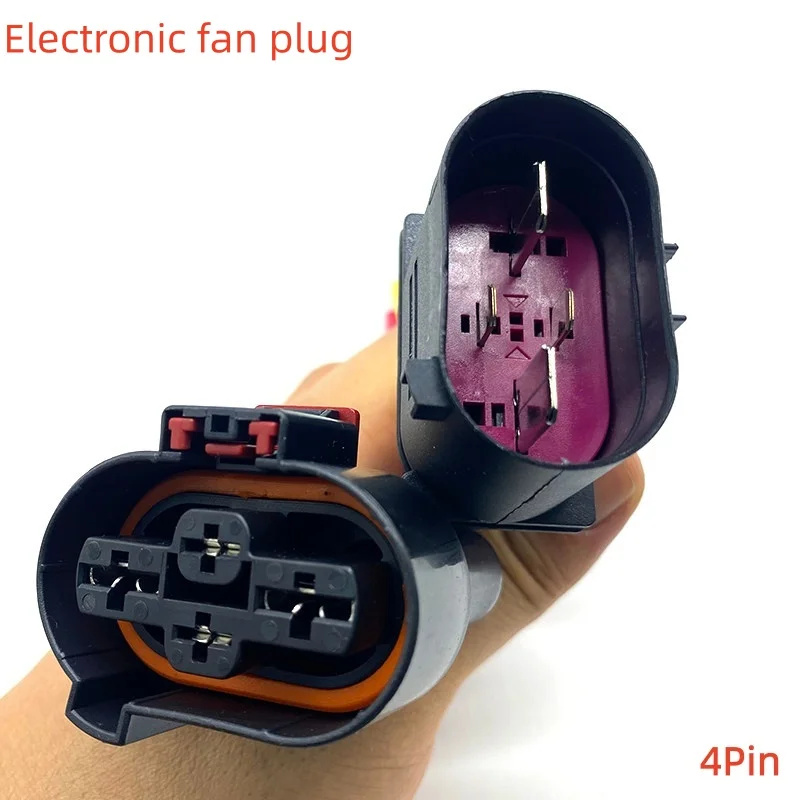 

For Audi A3 A4L A6L Q3 Q5L Q7 A6 A7 A8L/Volkswagen Golf Electronic Fan Plug Wiring Harness Automobiles Parts Accessories Auto