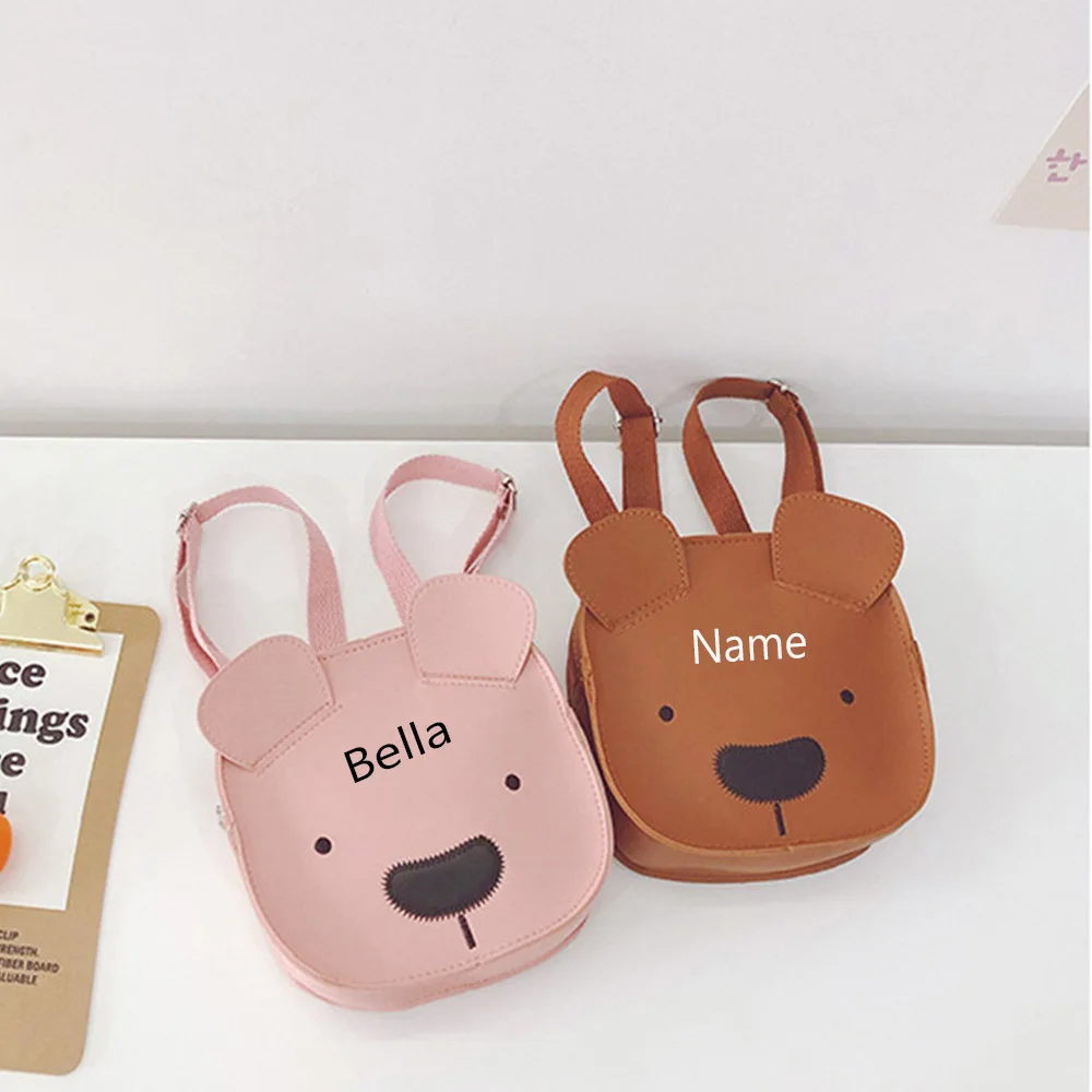 16x14cm Mini Book Bag Custom Name Animal Backpack Personalized Kindergarten Boys and Girls' Schoolbag Gift Backpack for Kids