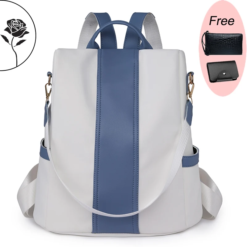 High Quality Waterproof Ladies Backpack Oxford Cloth Shoulder Bags For Women 2024 New Fashion School Bags For Girls Rucksack Sac