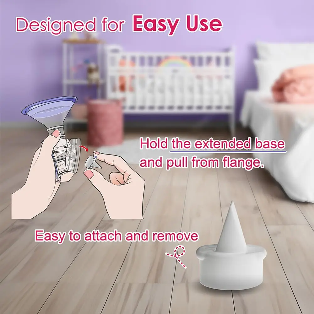 Duckbill Valves Compatible with Lansinoh Pumps Parts and Breast Pumps Replacement，Use with Signature Pro Smartpump Manual Pump