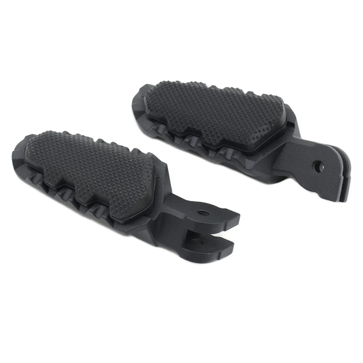 Motorcycle Footrest Foot Pegs Pedals for DUCATI HYPERMOTARD 821 Multistrada MTS 950 1260 1200(Black)