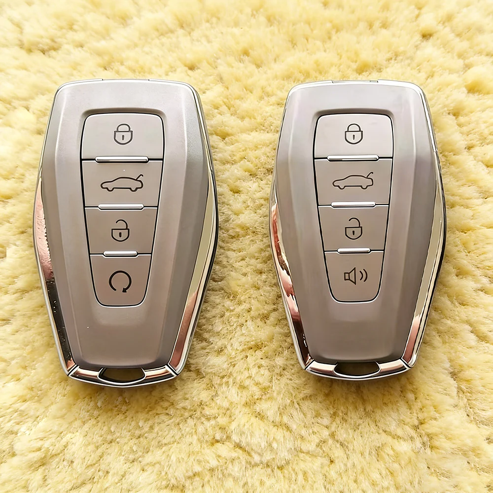 

Original Remote Control Key Shell for Geely Coolray Okavango Azkarra Atlas X7 Grey Key Cover