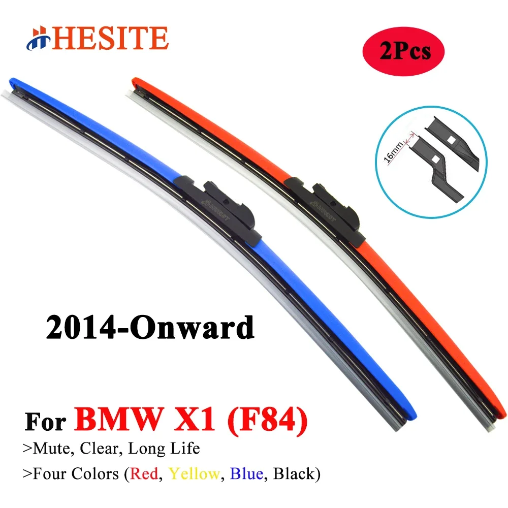 

HESITE Colorful Wiper Blades For BMW X1 F48 Estate xDrive sDrive 18i 20i 25i 28i 18d 20d 25d 2014 2016 2017 2018 2019 2021 2022