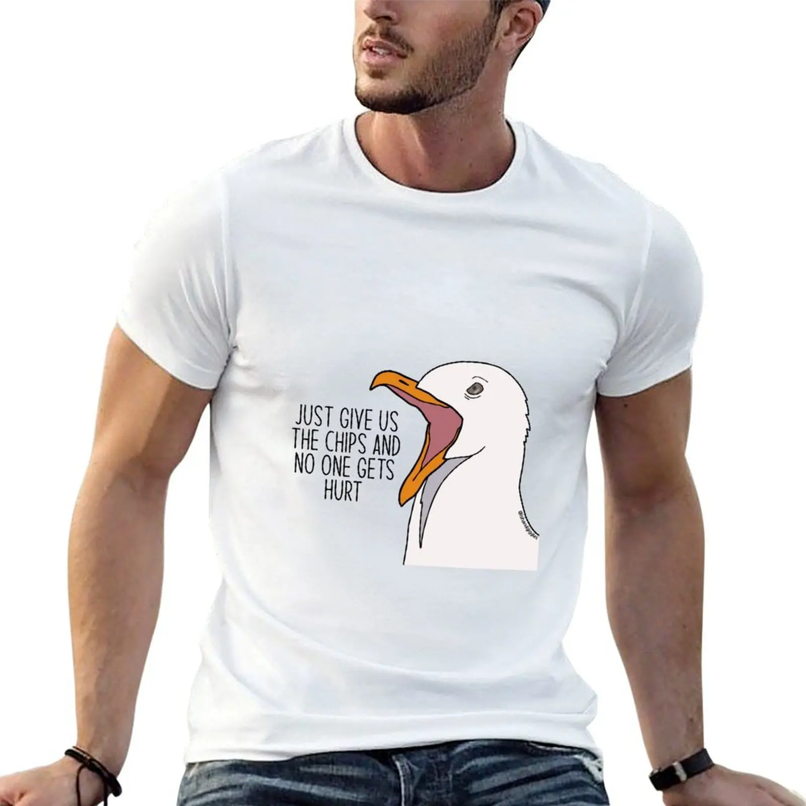 

Angry Australian Birds - Seagull T-Shirt cotton tshirt 100% cotton t shirt man T-Shirt